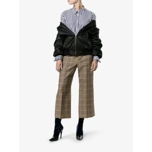 Balenciaga Cropped Plaid Pants FW16 Size FR 40